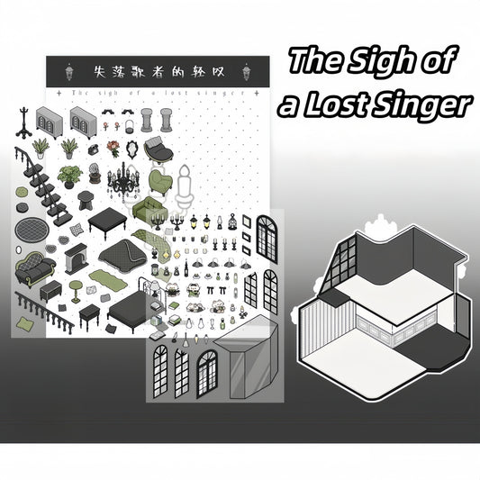The Sigh of a Lost Singer 3D Sticker