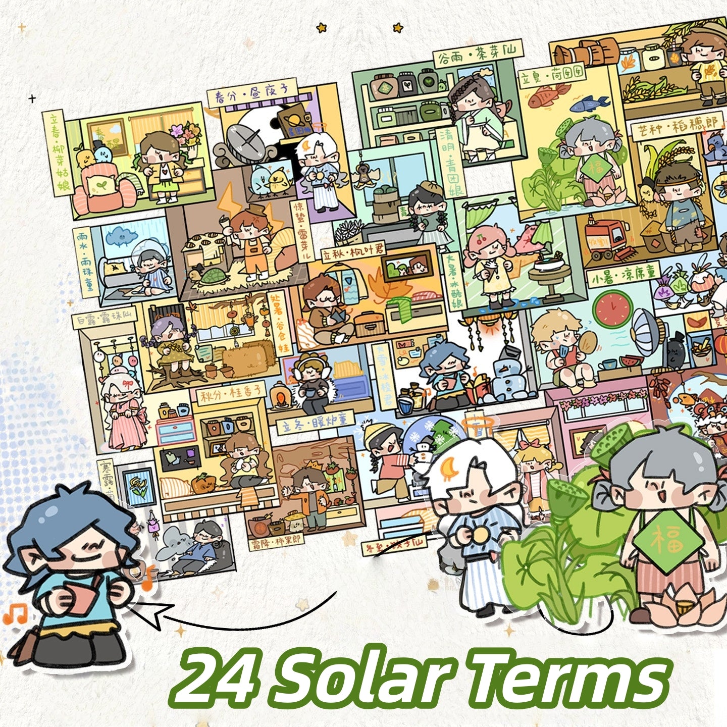 The Cubicle 3D Sticker | 2 Cute Miniature Scenes