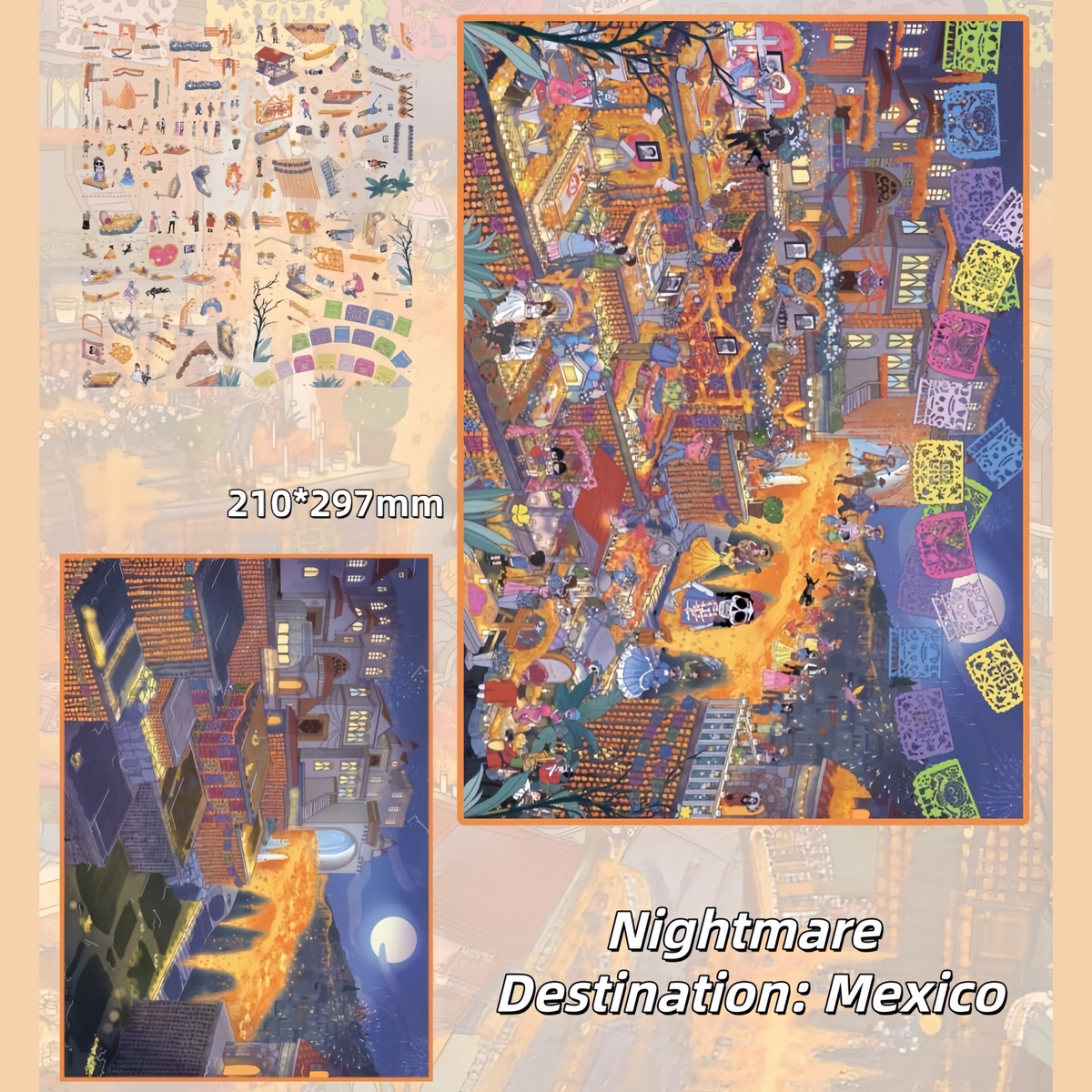 Nightmare Destination: Mexico 3D Sticker
