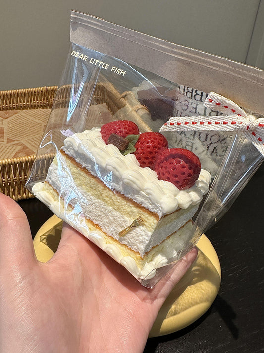 Strawberry Cream Box Cake Squishy