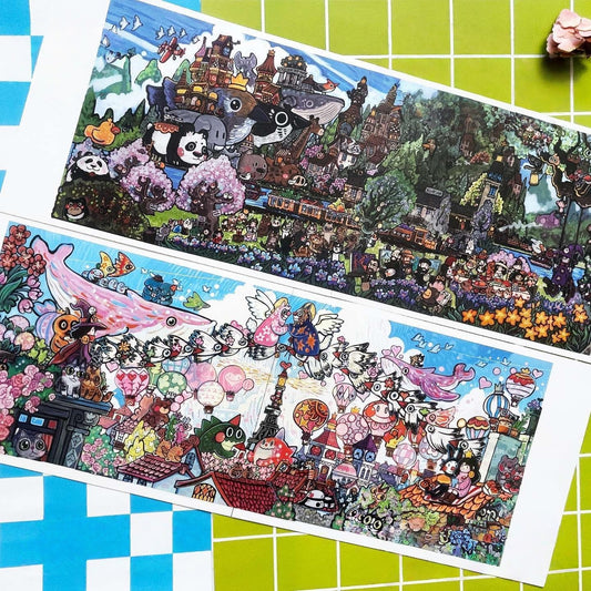 The Corner of the World 3D Sticker | 2 Cute Miniature Scenes