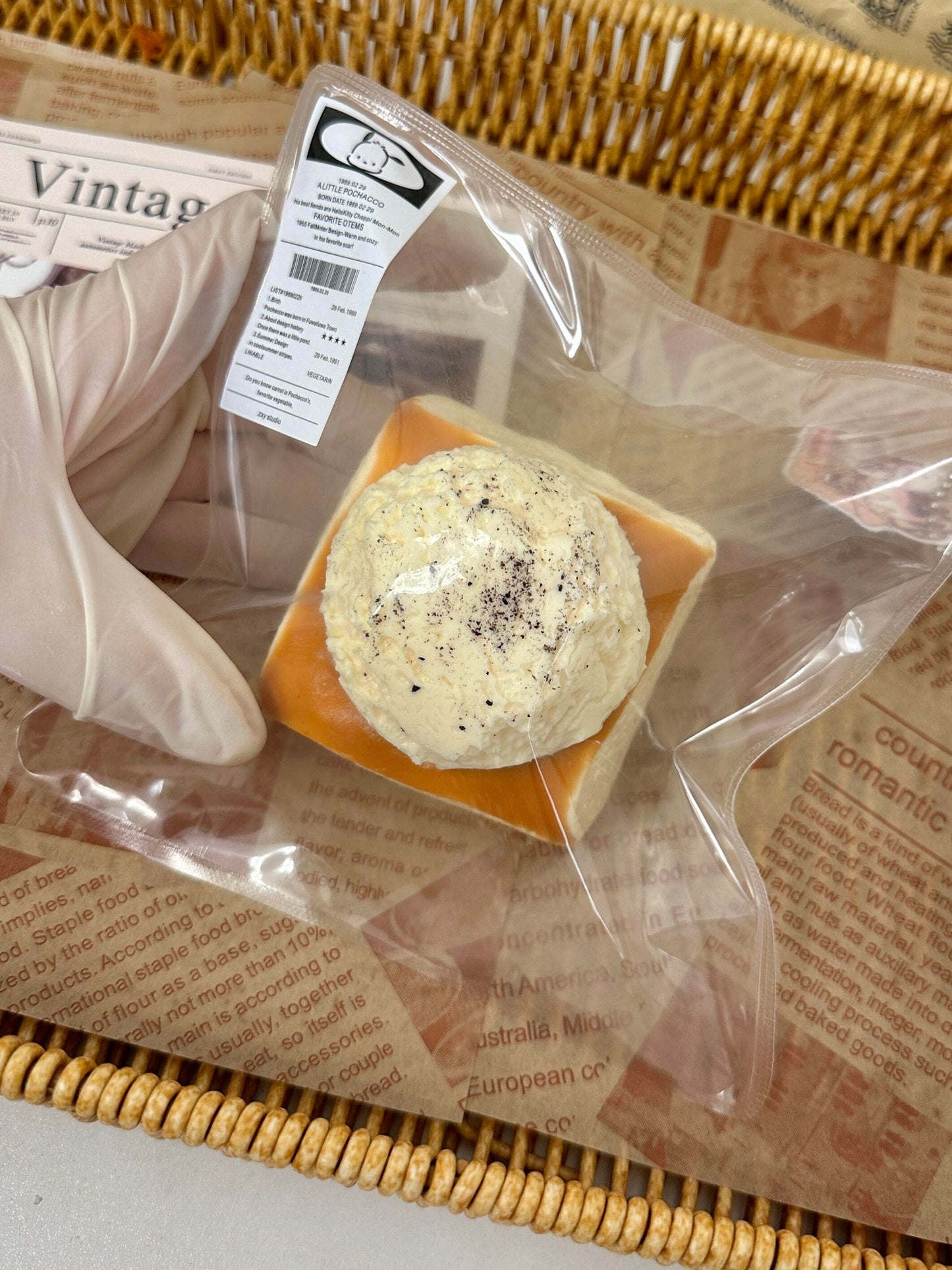 Hawaiian Ice Cream Bread Squishy