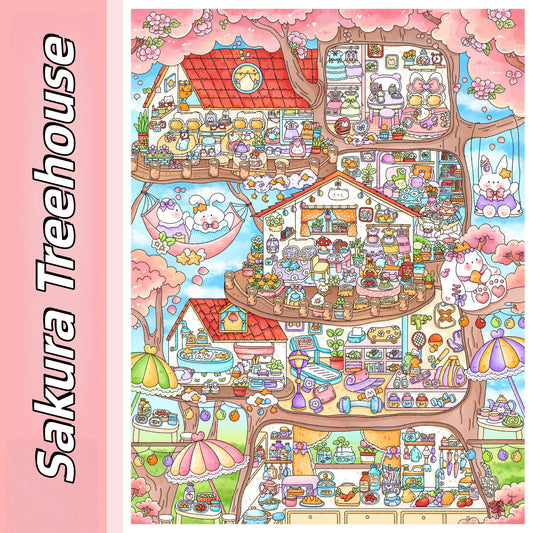Outdoor Escapes 3D Sticker | 3 Cute Miniature Scenes