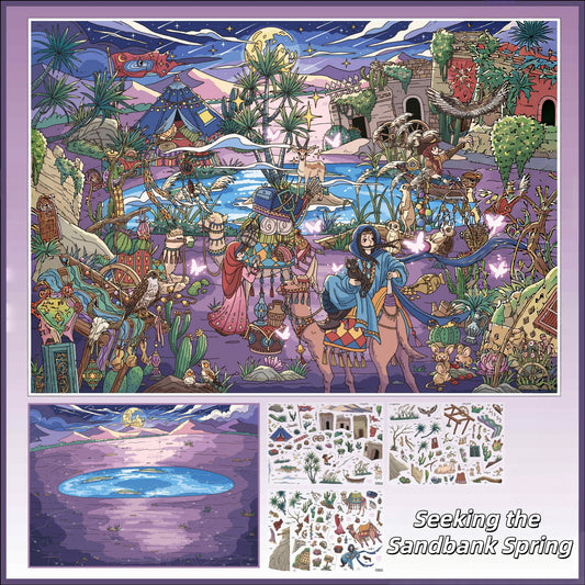 Journeys Beyond 3D Sticker | 4 Cute Miniature Scenes