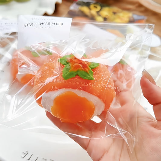 Lava Persimmon Glutinous Rice Ball Squishy