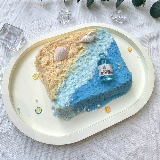 Heartbeat Beach Toast Squishy