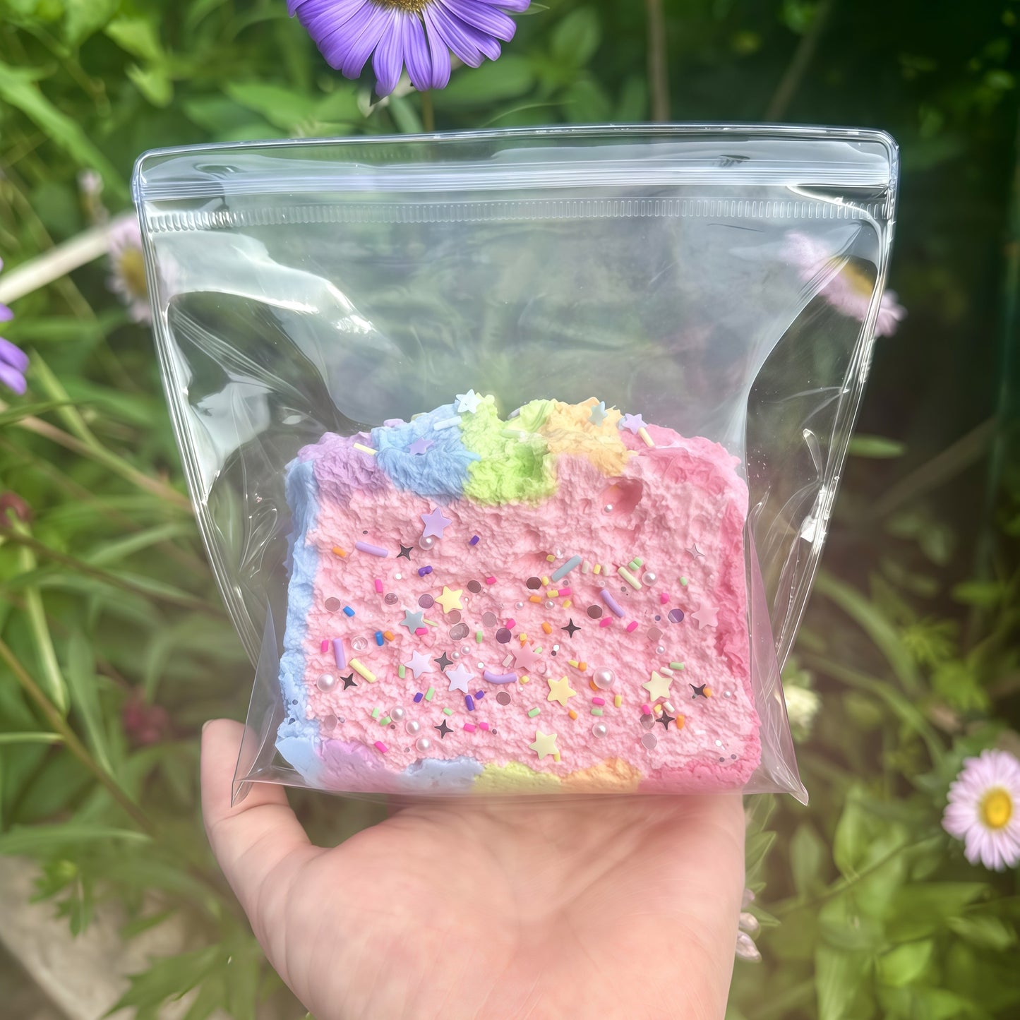 Rainbow Wrap Toast Squishy