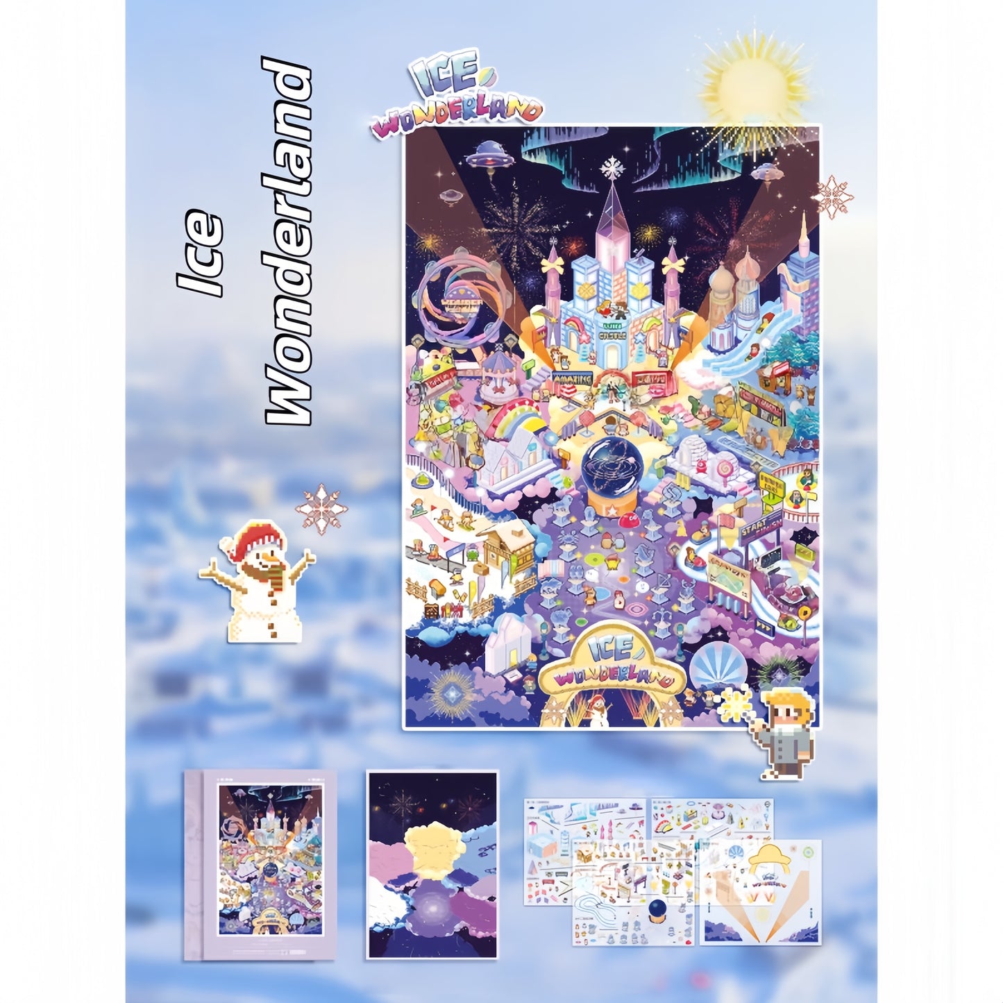 Ice Wonderland 3D Sticker