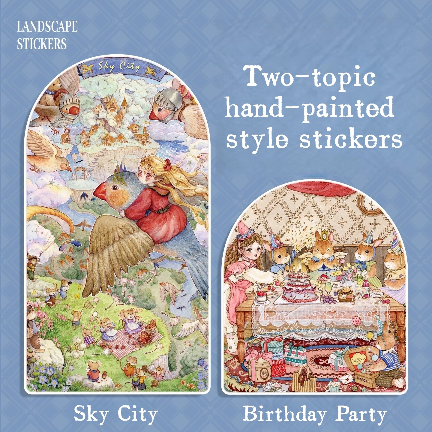 Fairytale World 3D Sticker | 2 Cute Miniature Scenes