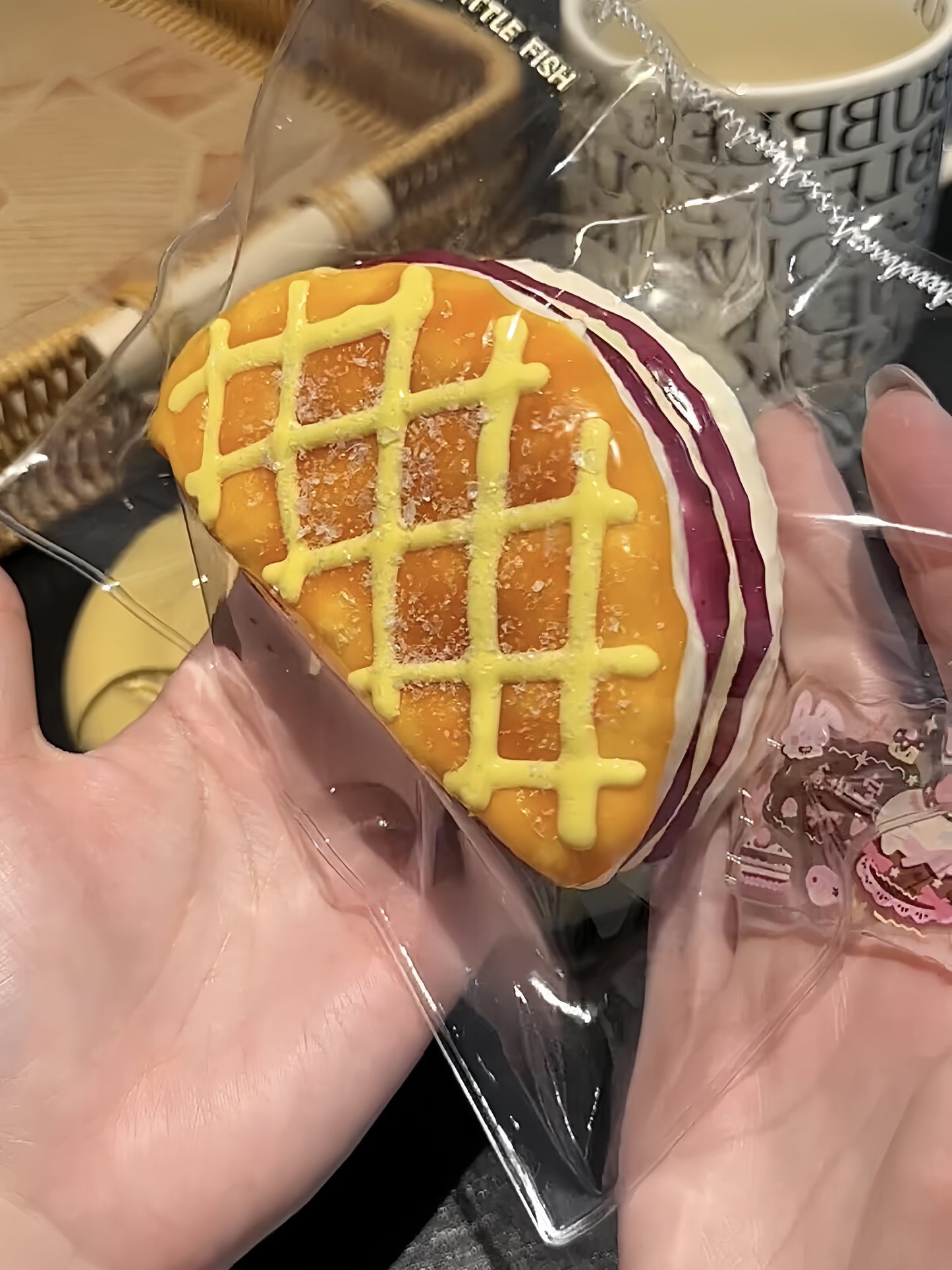 Blueberry Cheese Bun Squishy
