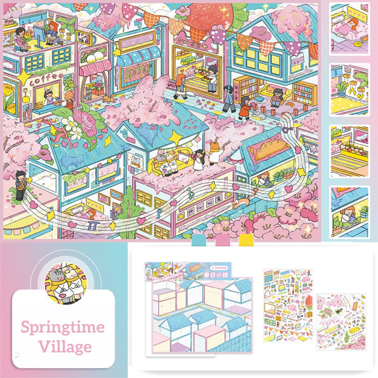 Paperfairy Tales 3D Sticker | 5 Cute Miniature Scenes