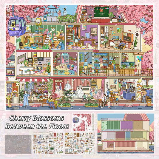 Floors of Fantasy 3D Sticker | 3 Cute Miniature Scenes
