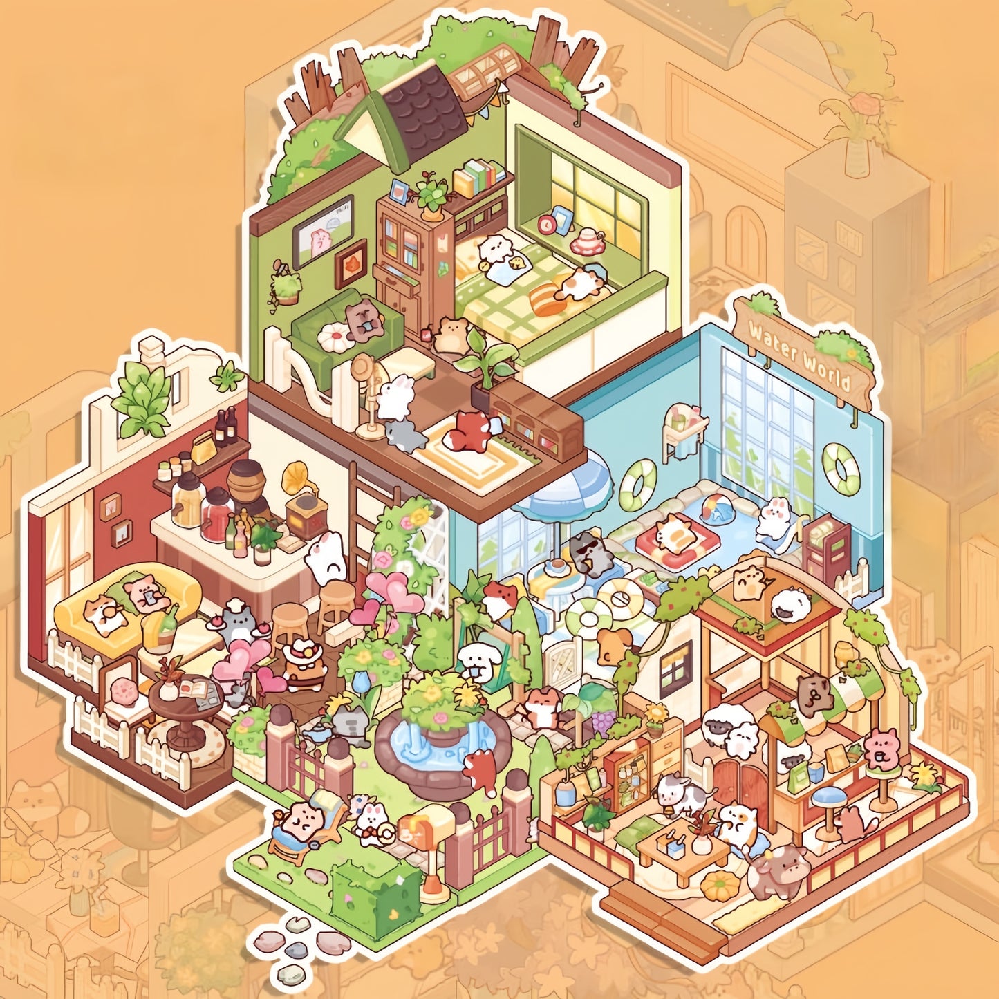 Energy Town 3D Sticker Book
