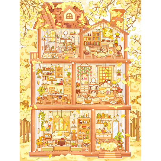 Whimsical World 3D Sticker | 4 Cute Miniature Scenes