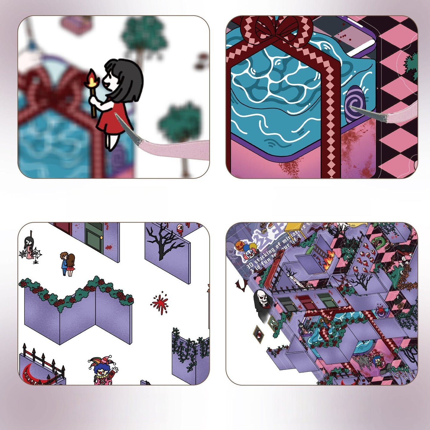 The Noble Princess's Castle of Slaughter 3D Sticker