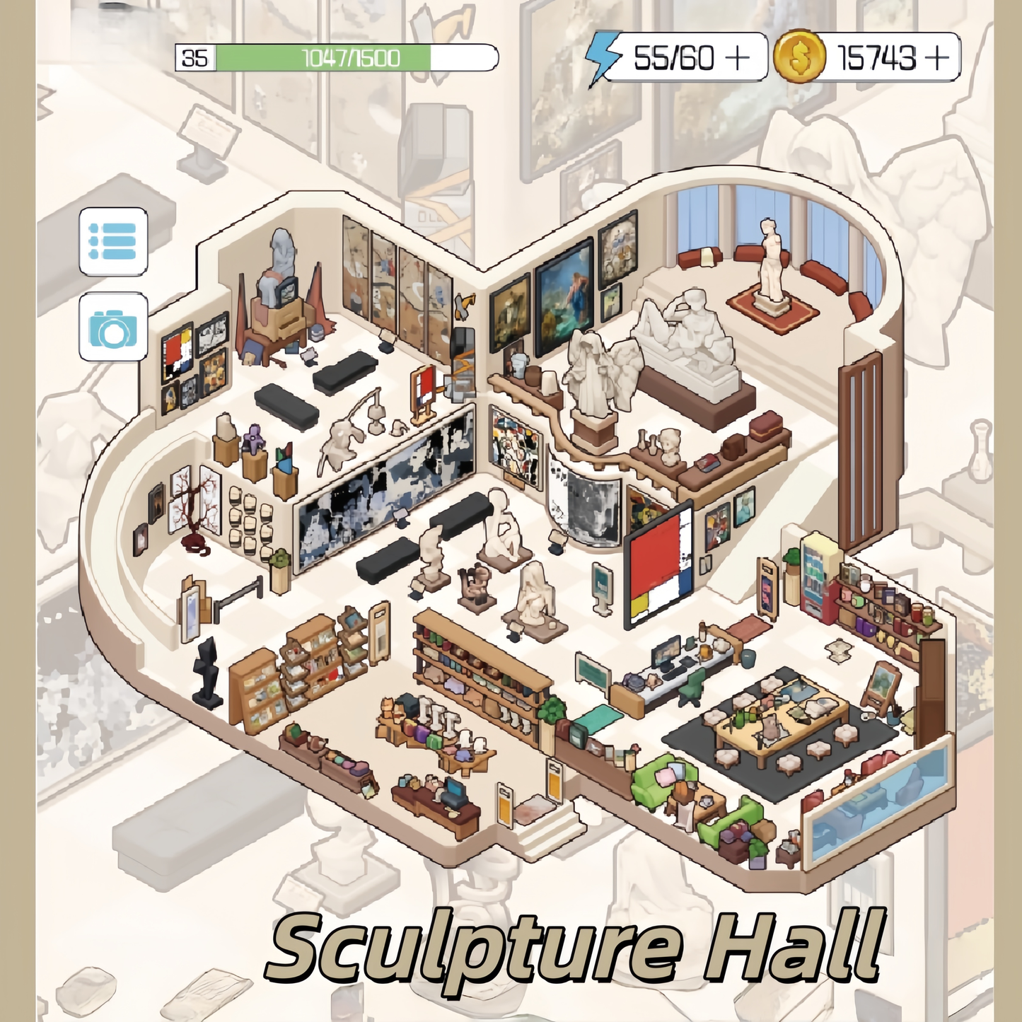 Exhibition Hall 3D Sticker | 3 Cute Miniature Scenes