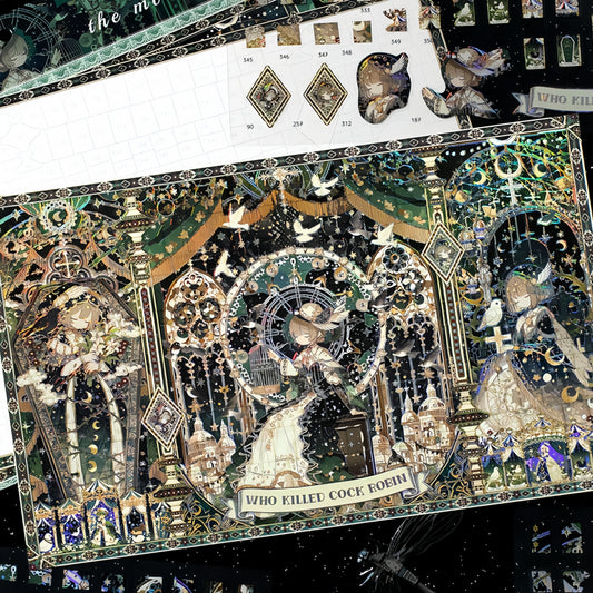 Whispers in the Withered Woods 3D Sticker | 2 Cute Miniature Scenes