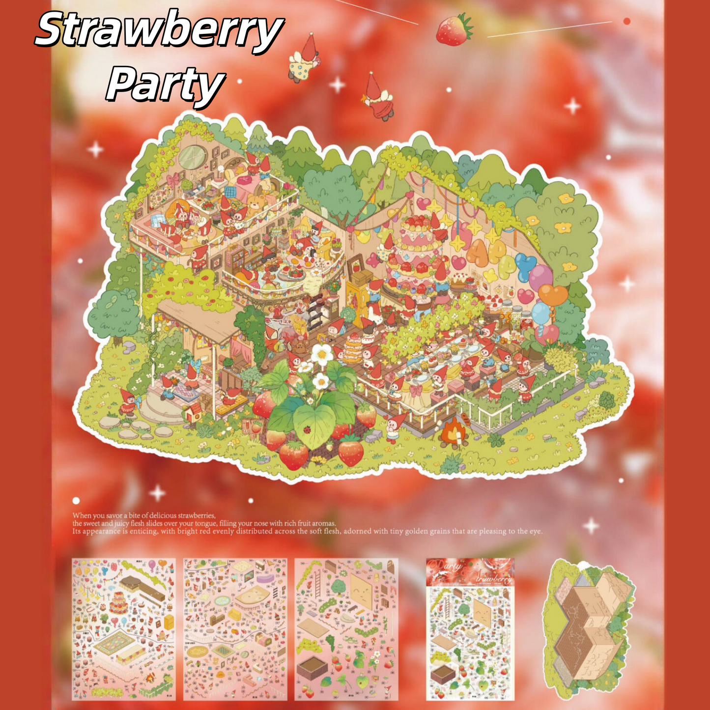 Spirit Series 3D Sticker | 2 Cute Miniature Scenes