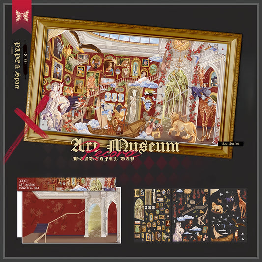 Paper Space 3D Sticker | 4 Cute Miniature Scenes