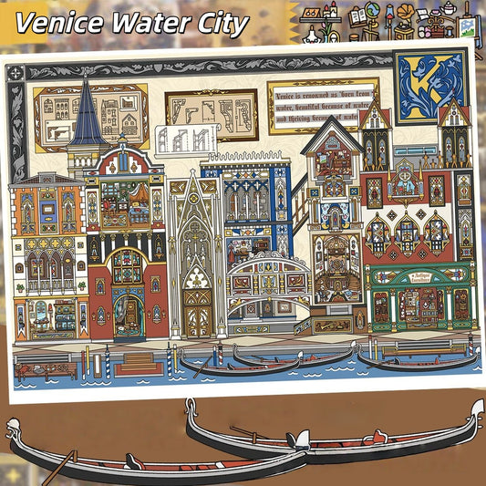 Medieval Revival 3D Sticker | 3 Cute Miniature Scenes