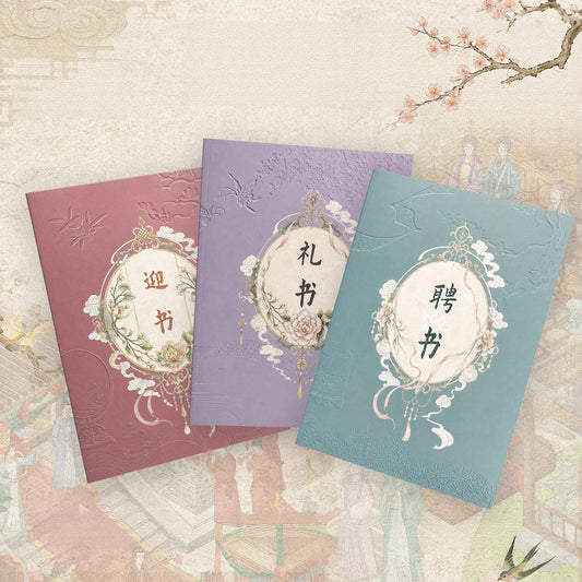 Three Wedding Letters 3D Sticker | 3 Cute Miniature Scenes