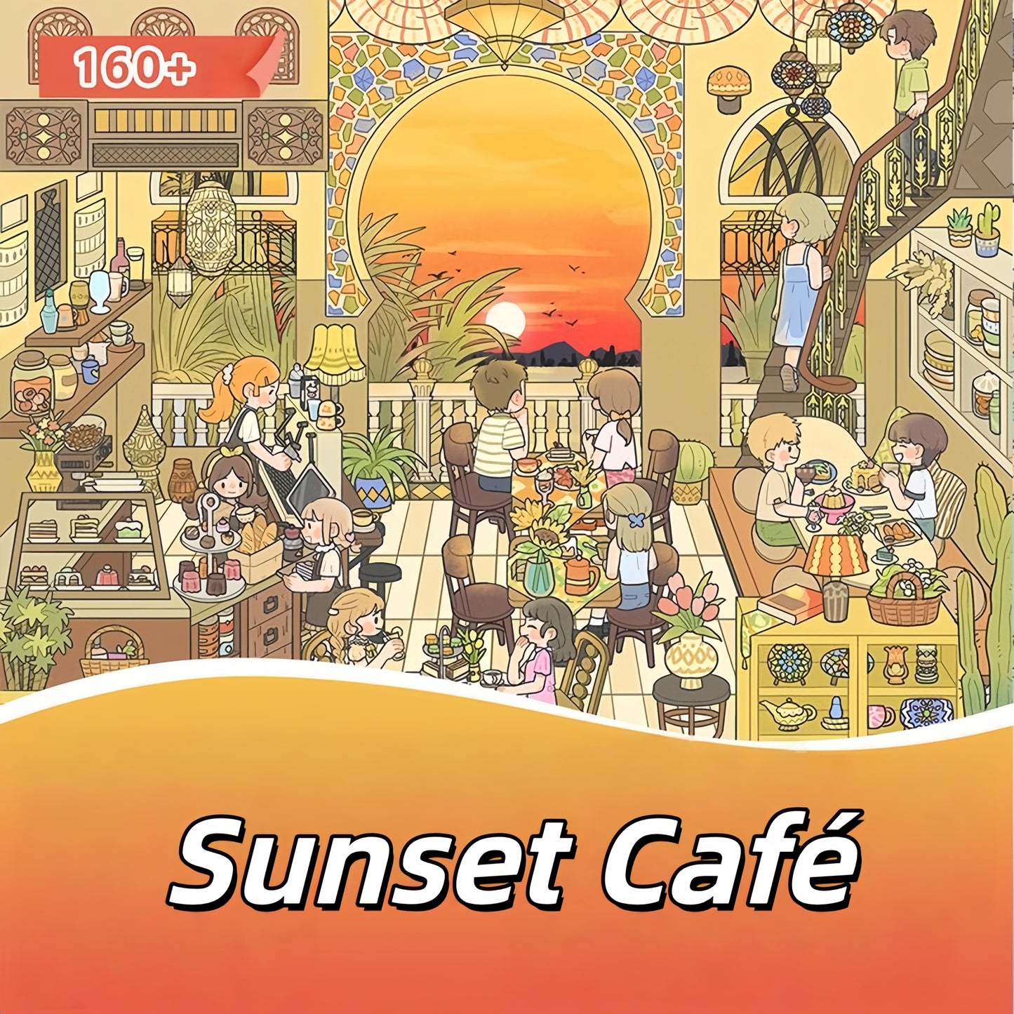 Vivid Town 3D Sticker | 3 Cute Miniature Scenes