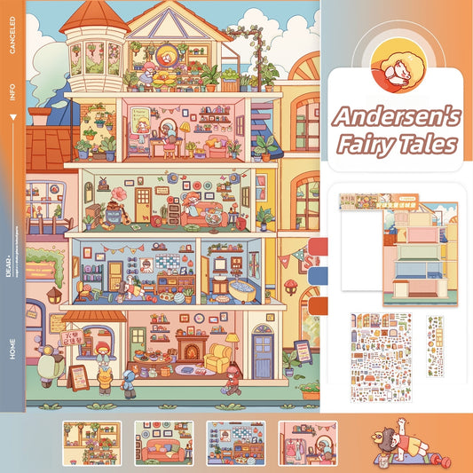 Paperfairy Tale 3D Sticker | 4 Cute Miniature Scenes