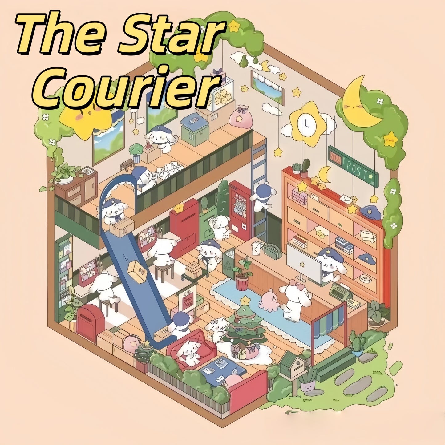 Little Shops 3D Sticker | 2 Cute Miniature Scenes