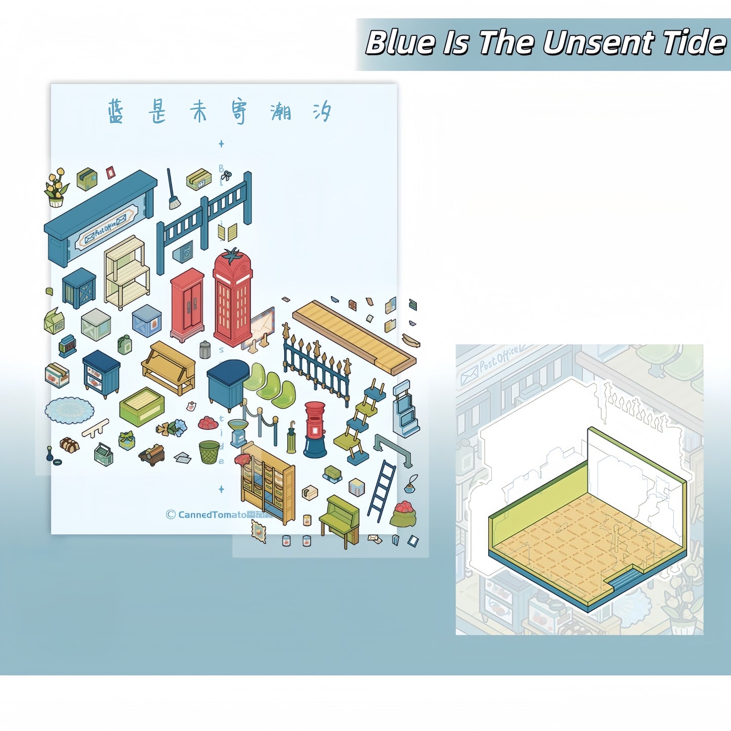 Street Corner 3D Sticker | 3 Cute Miniature Scenes