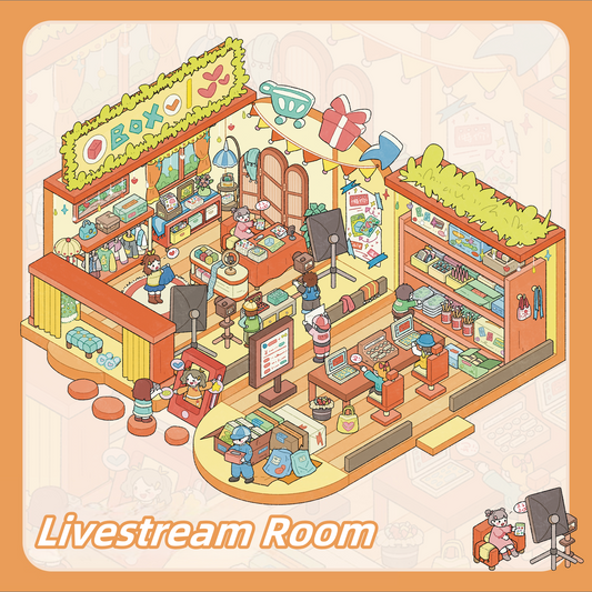 Simulation Management 3D Sticker | 4 Cute Miniature Scenes