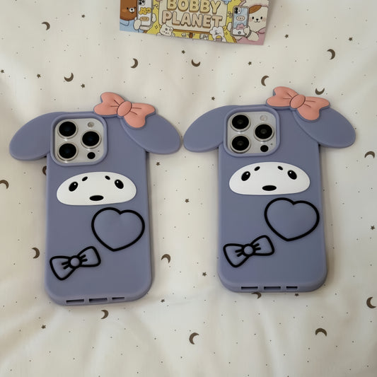 Haze Purple Bunny Silicone Phone Case