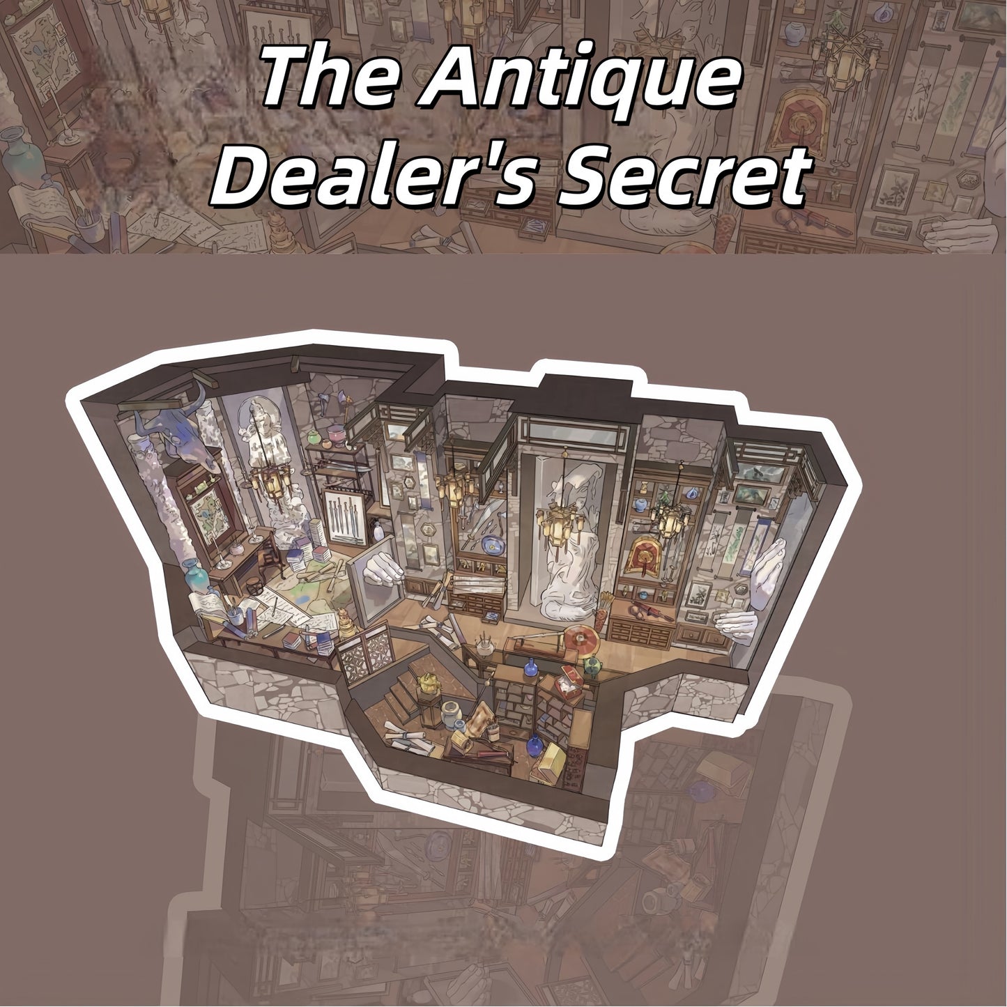 Special Space 3D Sticker | 4 Cute Miniature Scenes