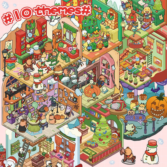 Christmas Series 3D Sticker Book