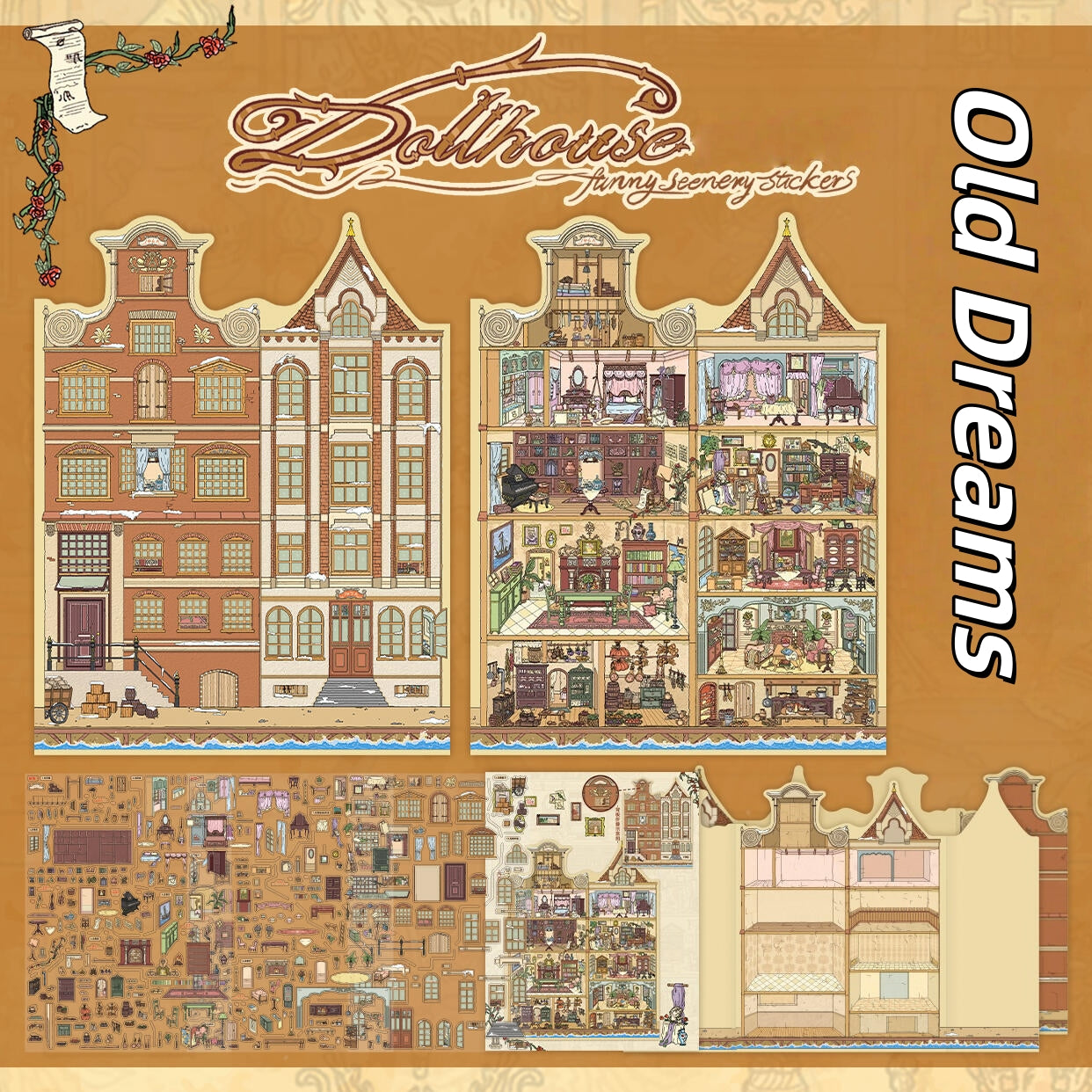 Sweet Memories 3D Sticker | 2 Cute Miniature Scenes