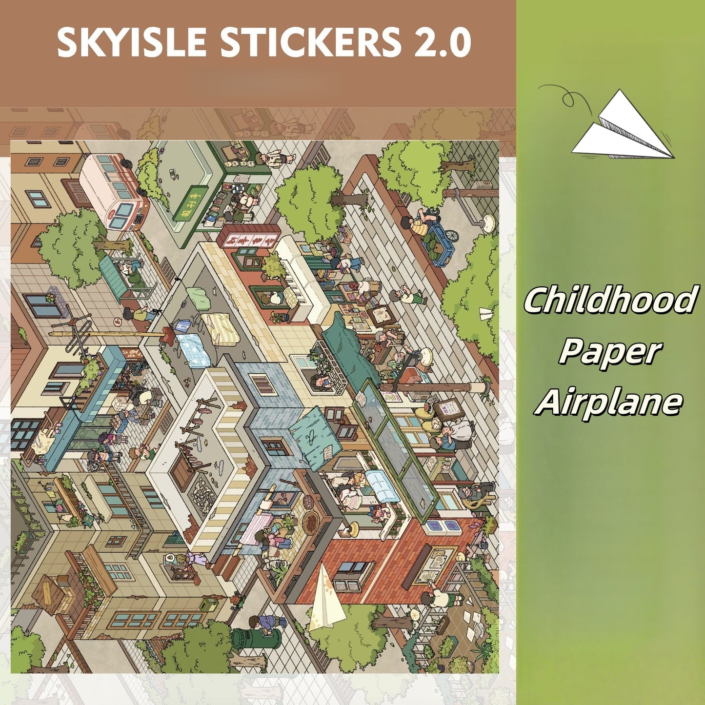 Whimsical Life 3D Sticker | 6 Cute Miniature Scenes