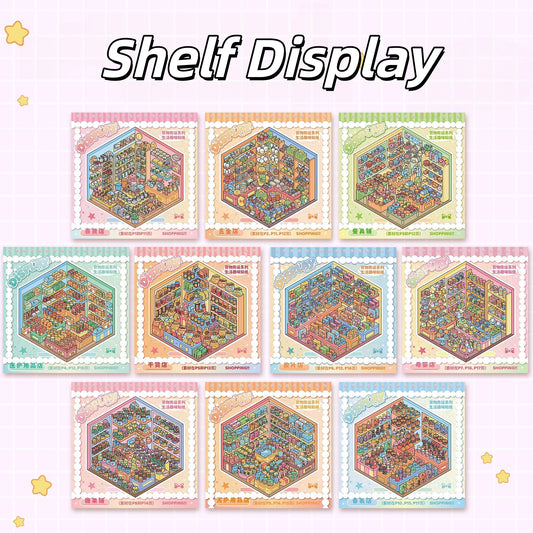 Shelf Display 3D Sticker Book