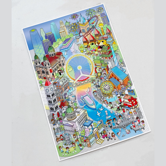 Tianjin: City of Wit 3D Sticker