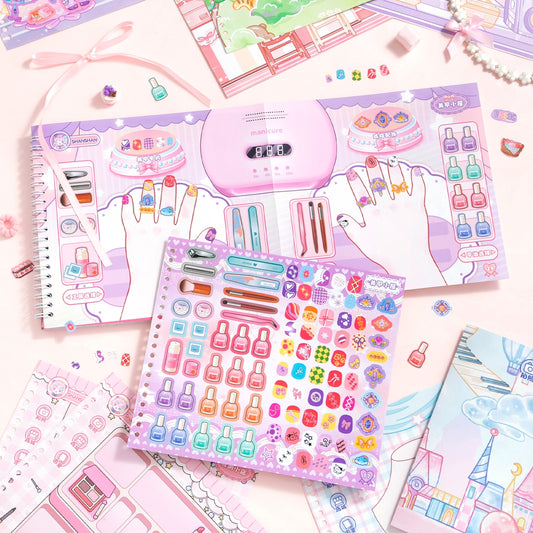 Shining Beauty Shop 3D Sticker Book