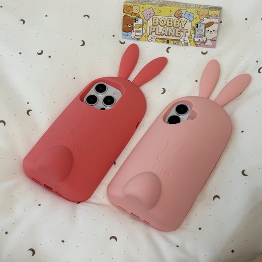 Big Rabbit Standing Silicone Phone Case