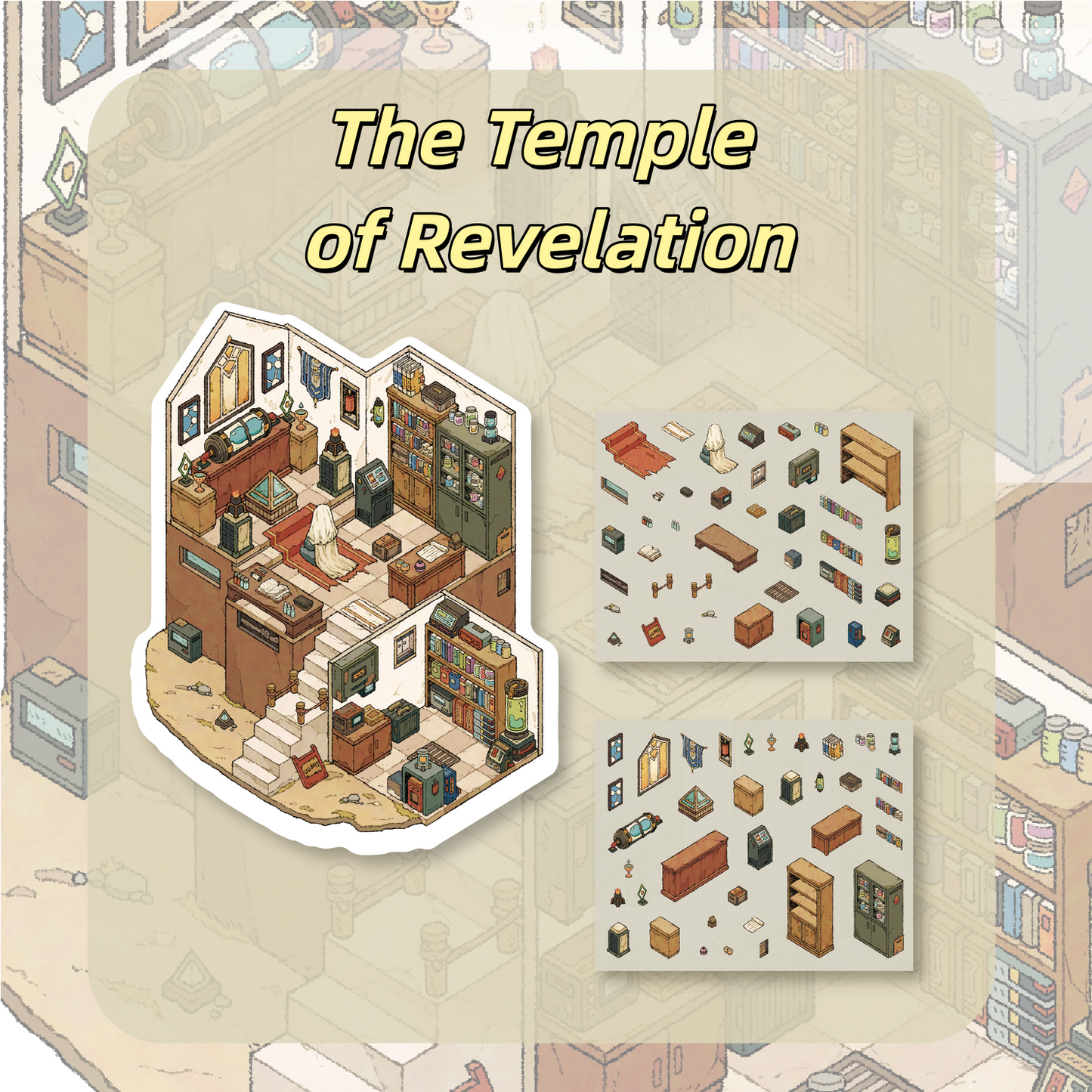 Wasteland 3D Sticker | 4 Cute Miniature Scenes