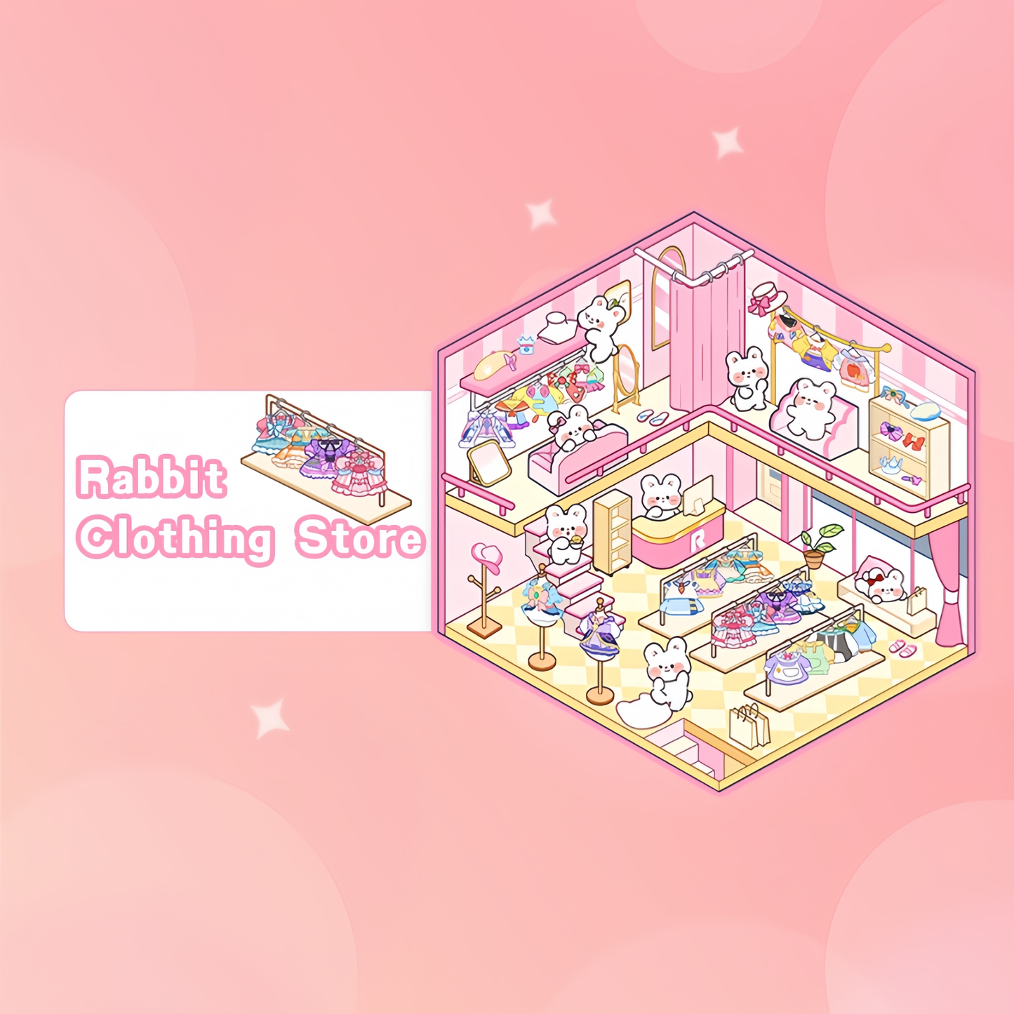 Tiny Animal Wonders 3D Sticker | 4 Cute Miniature Scenes