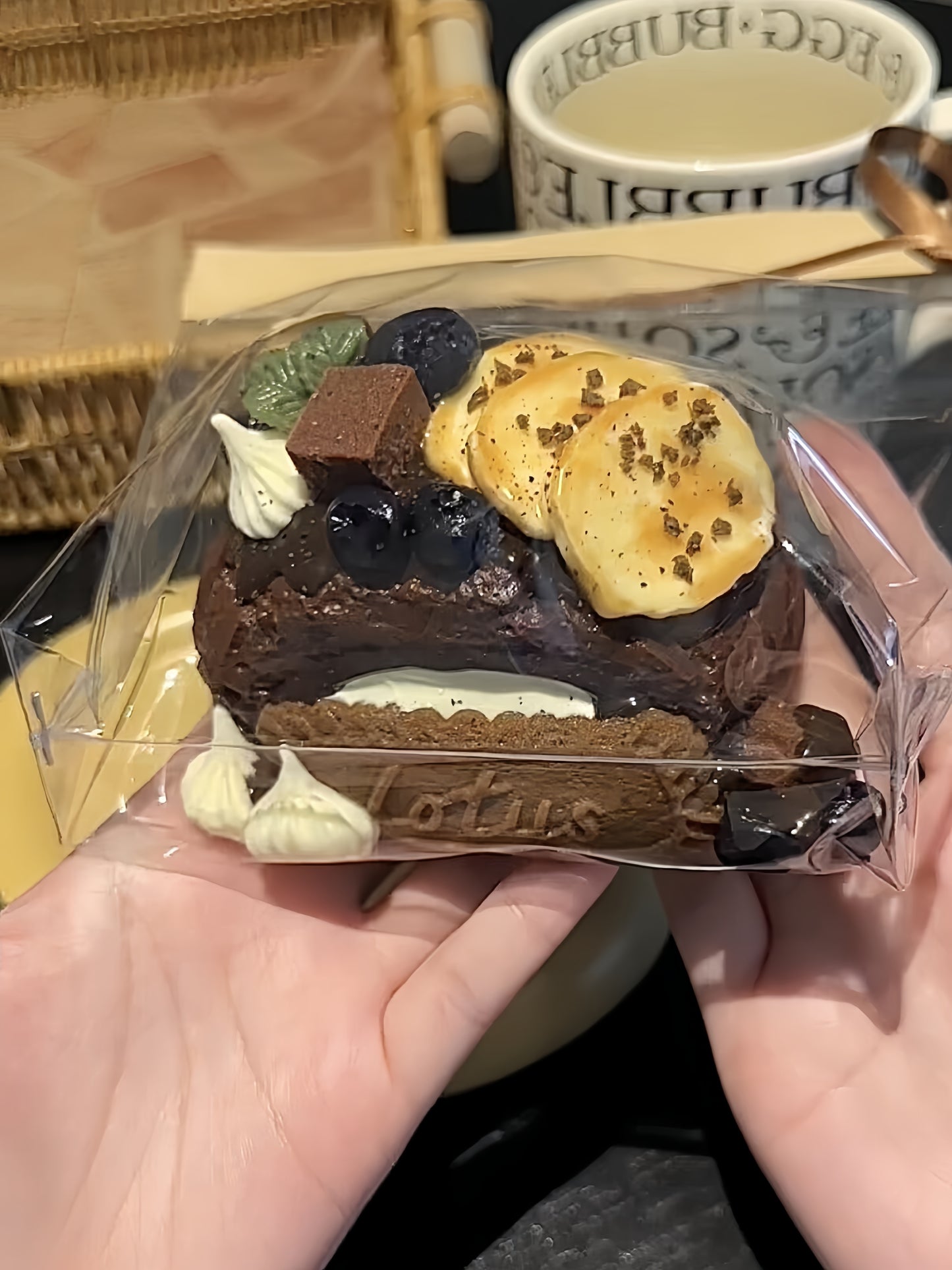 Chocolate Banana Cream Puff Squishy