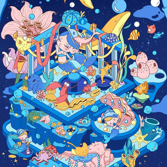 Magical Realm 3D Sticker | 3 Cute Miniature Scenes