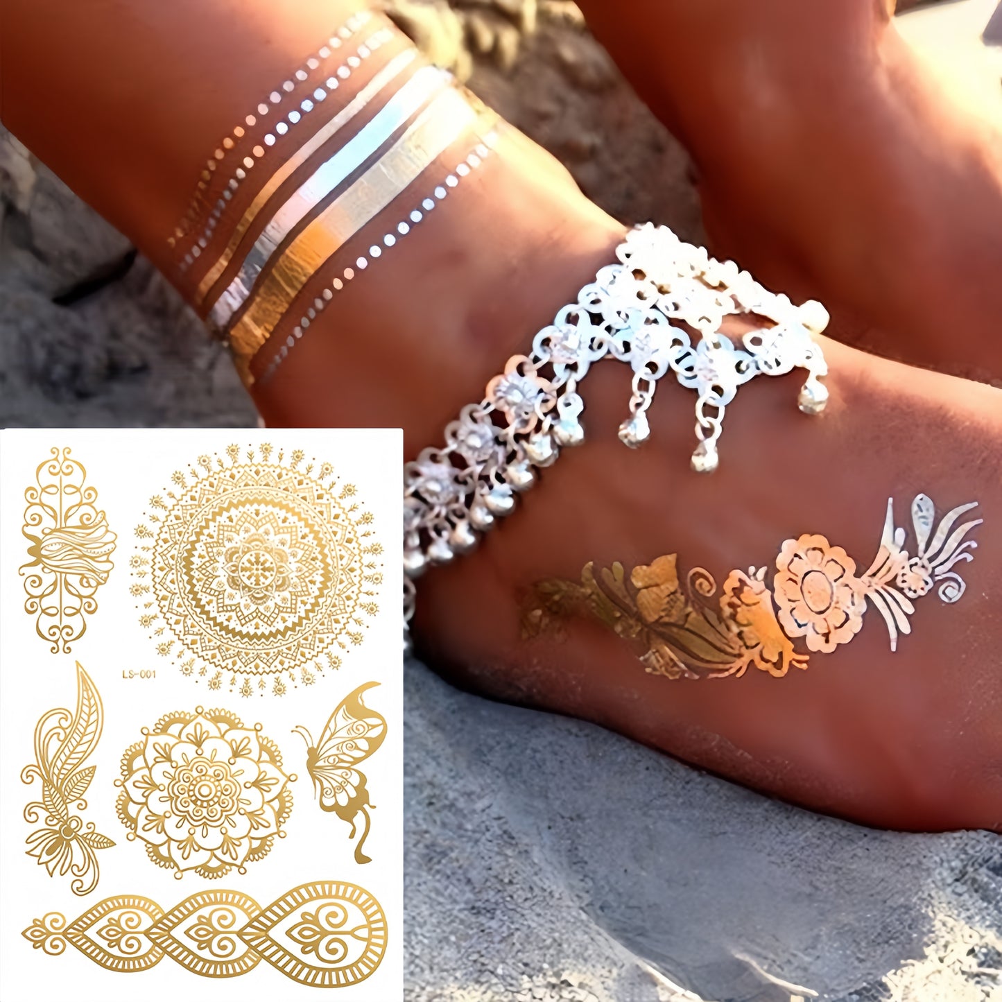 Lace Whispers Temporary Tattoo