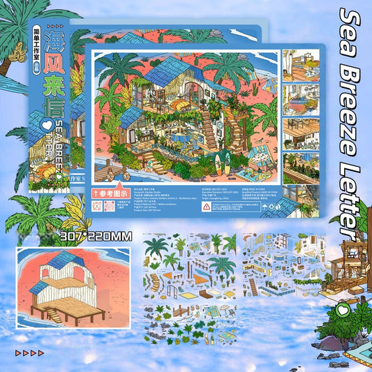 Magic Hour 3D Sticker | 4 Cute Miniature Scenes
