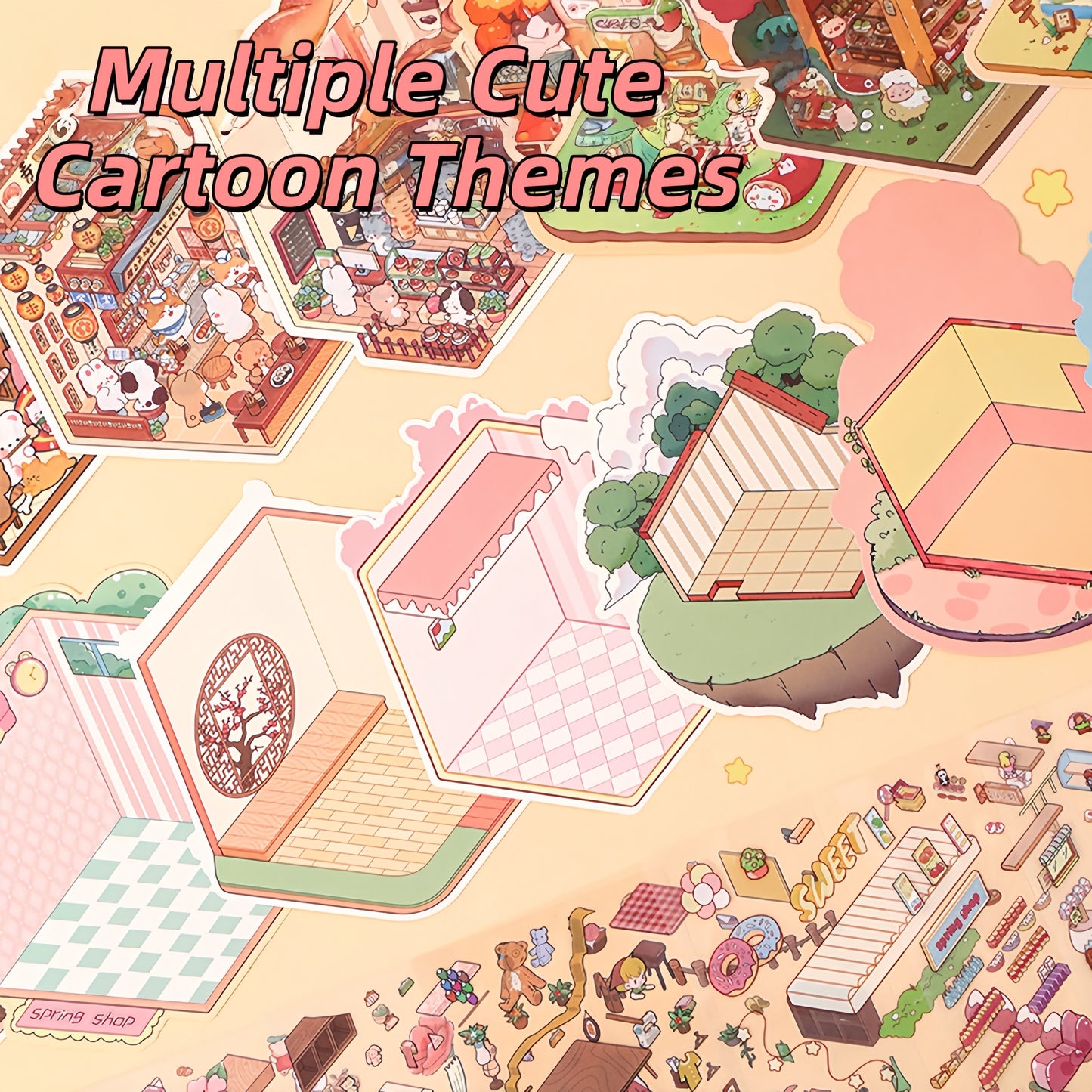 Dream Cottage 3D Sticker Book