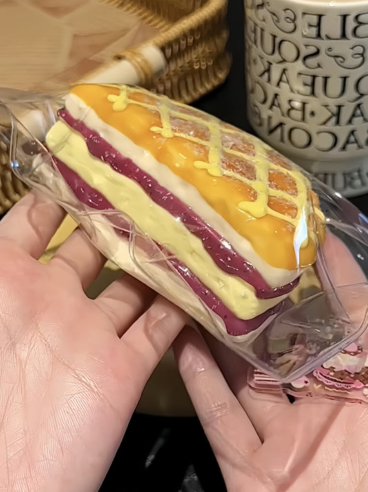 Blueberry Cheese Bun Squishy