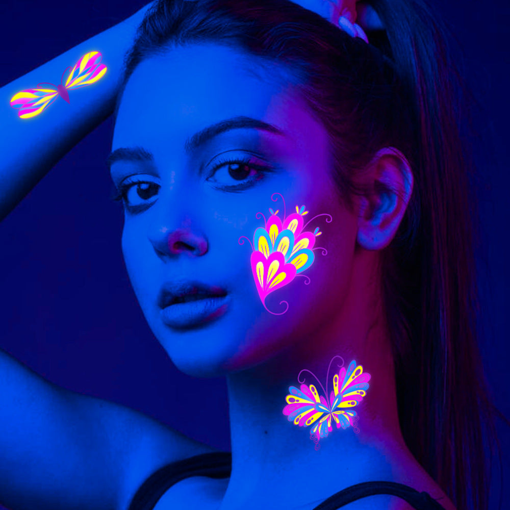 Fairy Flora UV Reactive Temporary Tattoo