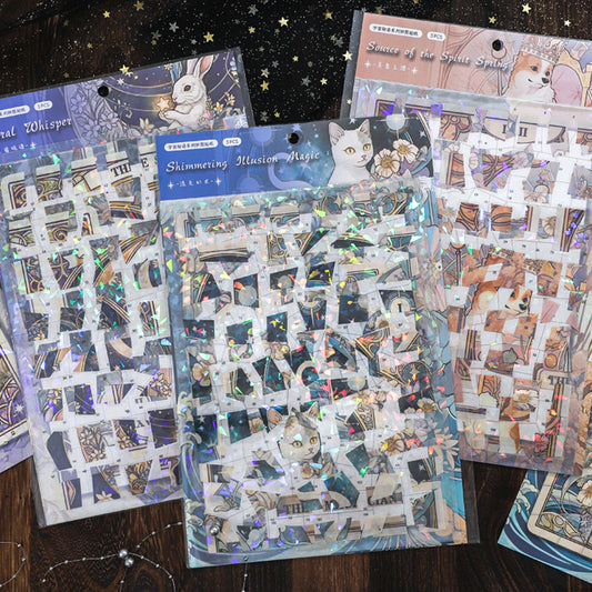 Cosmic Whispers 3D Sticker | 3 Cute Miniature Scene