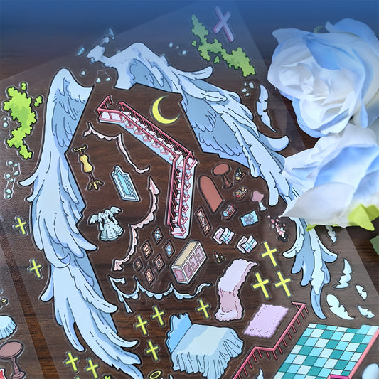 Mystic World Adventure  3D Sticker | 4 Cute Miniature Scenes